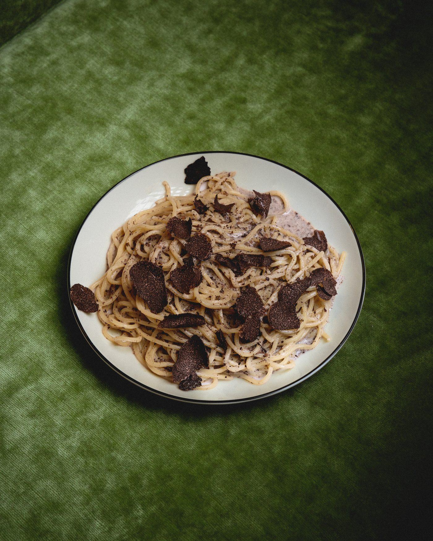 Spaghetti à la truffe noire de la Villa Léonard